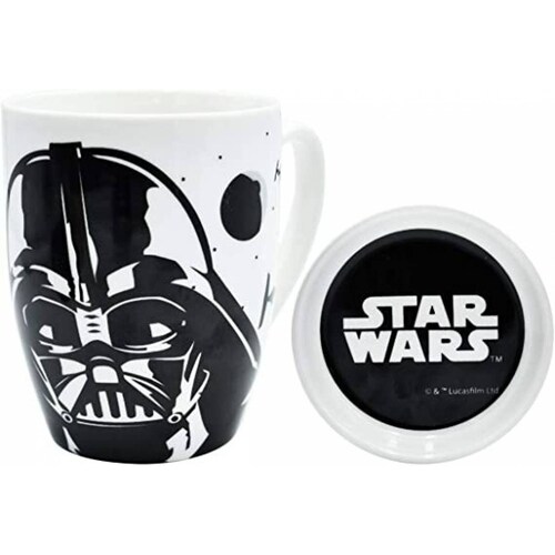 Taza Para Café Con Tapa Disney Star Wars Darth Vader
