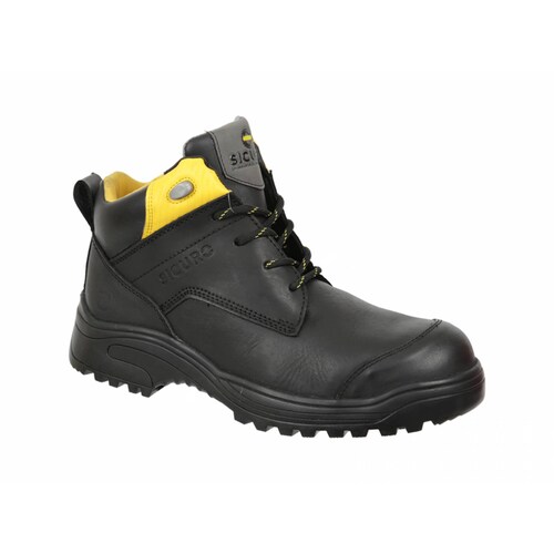Bota Industrial Con Casquillo Sicuro SD03 Color Negro Para Caballero