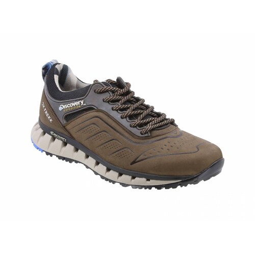 Tenis de Piel para Senderismo Discovery Expedition Tai 2343 Café para Hombre