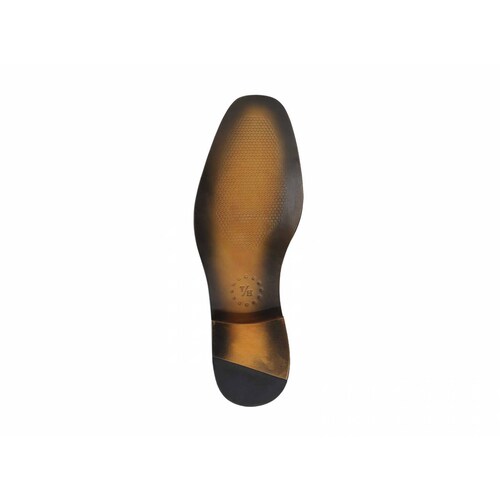Zapato Bostoniano Suela De Cuero Triples Firenze 36151 Negro para Hombre