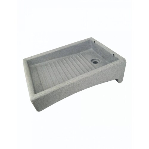 Lavadero de plástico antibacterial lavamas tallador color granito