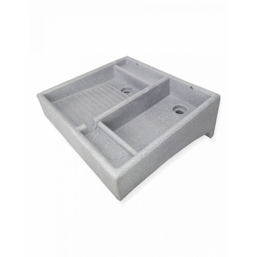 Lavadero de plástico antibacterial lavamas estandar color granito