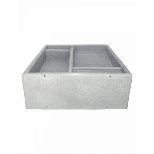 Lavadero de plástico antibacterial lavamas estandar color granito