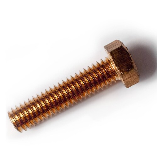 Tornillo Bronce Al Silicio 1/4x1 1/4 Kit C Tuerca Y 2 Rondanas
