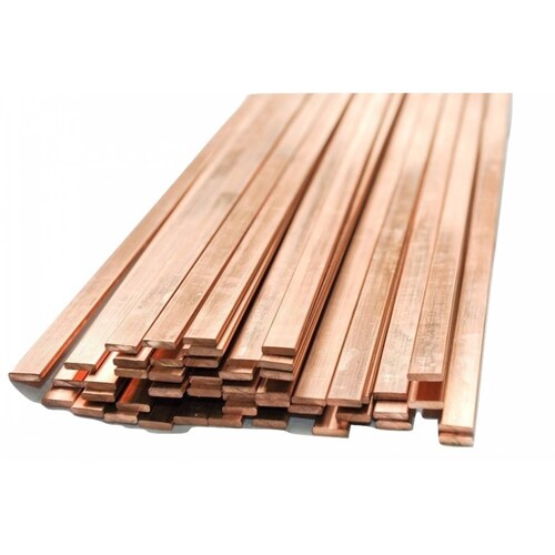 Barra Tierra Física Cobre Solera 1/4X2 pulgadas por Metro