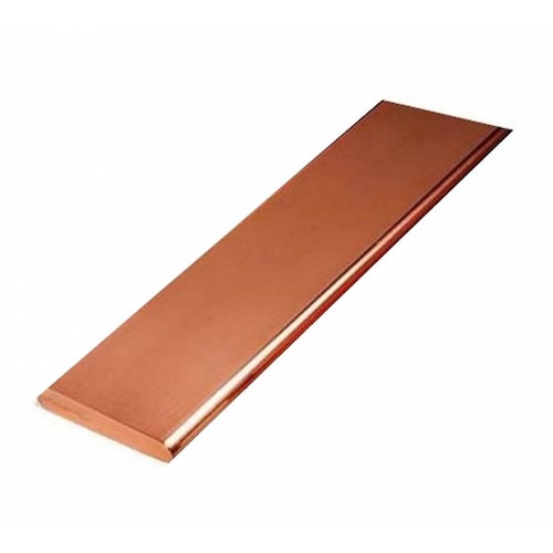 Barra Tierra Física Cobre Solera 1/4X3 pulgadas por Metro