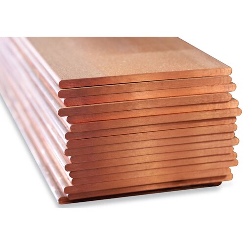 Barra Tierra Física Cobre Solera 1/4X3 pulgadas por Metro