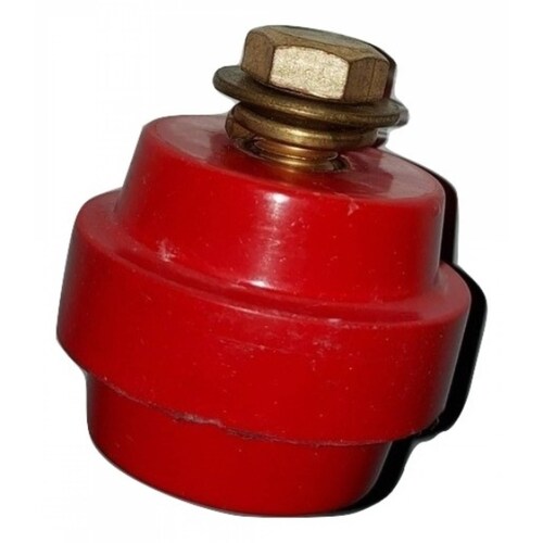 Aislador de resina 600V tipo manzana para soportar barra de tierra o electrica