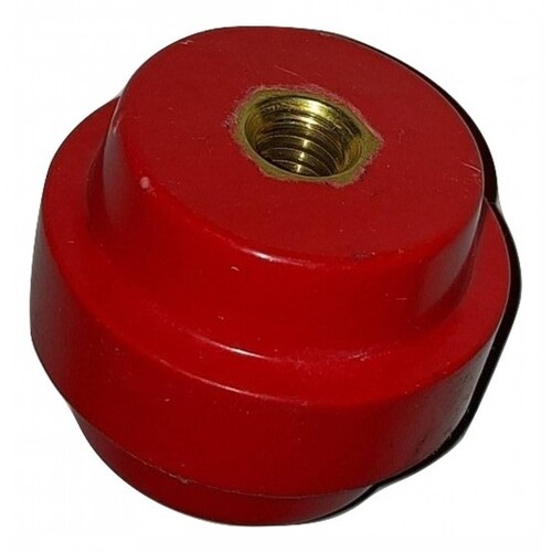 Aislador de resina 600V tipo manzana para soportar barra de tierra o electrica