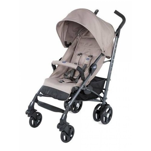 Carriola De Baston Bebe Marca Chicco Liteway 3 Reclinable Individual - Aluminio Beige