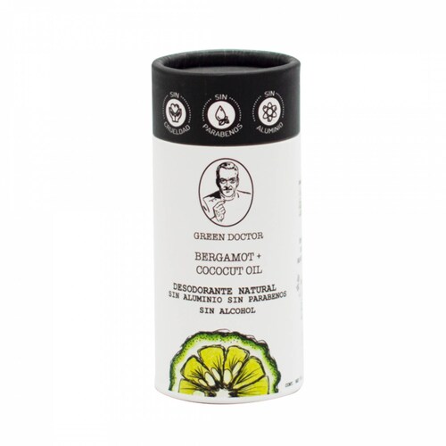 3 Pack- Desodorante Natural de Bergamota- Green Doctor- 55g cada uno