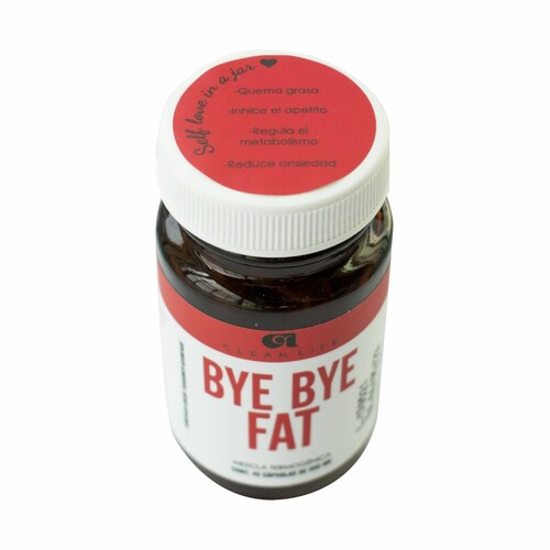 Capsulas Hoodia Gorgonii, Cafe Verde, Pimienta de Cayena- Bye Bye Fat- Clean Life- 45 caps de 500mg