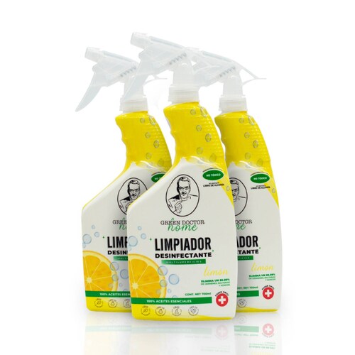 3 pack- Limpiador Desinfectante- Green Doctor- 700 ml cada uno