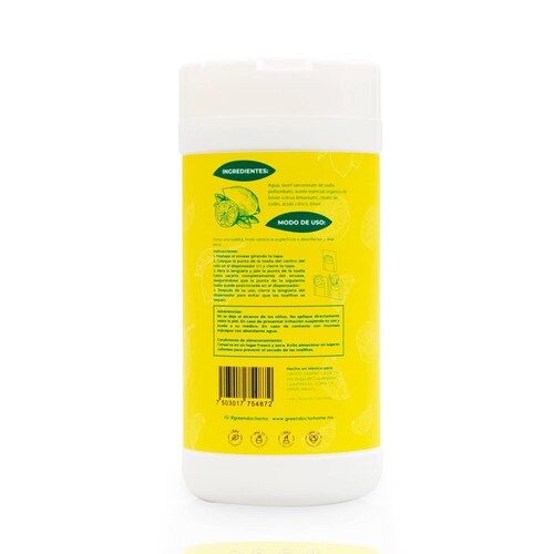 3 Pack- Toallitas Sanitizantes- Green Doctor-45 Toallitas cada uno