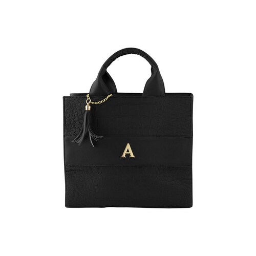Bolso Para Mujer Negro Dapra Drilo Sintetico Irais Nueva Imagen