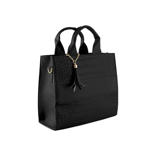 Bolso Para Mujer Negro Dapra Drilo Sintetico Irais Nueva Imagen