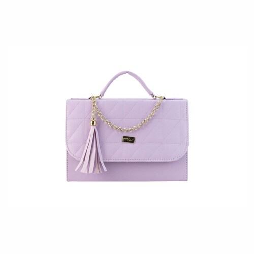 Bolso Para Mujer Lila Dapra Triangulos Sintetico Magda Nueva Imagen