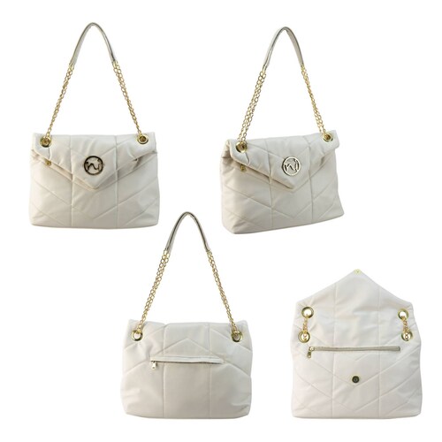 Bolso Para Mujer Late Fiorella Capitonado Sintetico Scarlett Nueva Imagen