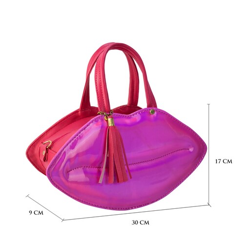 Bolso Para Dama Fiusha Vetro Sintetico Kiss Nueva Imagen