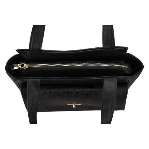 Bolso Para Dama Negro Armadillo Piel/Sintetico Adilene Nueva Imagen