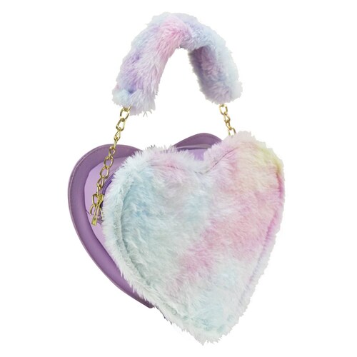 Bolso Para Dama Lila Peluche Algodón Nube Textil/Sintetico Stella Nueva Imagen