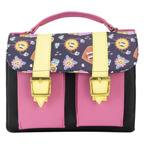 Mochila Para Niña Negro Ice Cream Rosa Sintetico Mini Merlina Nueva Imagen