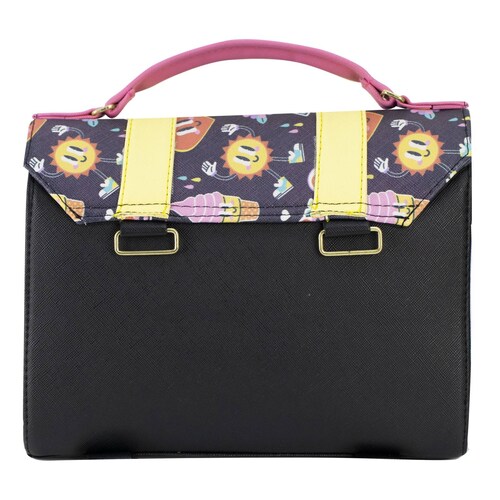 Mochila Para Niña Negro Ice Cream Rosa Sintetico Mini Merlina Nueva Imagen