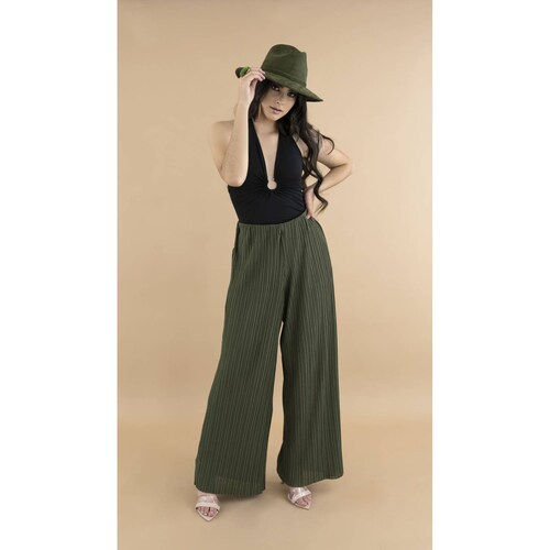 Sombrero Unisex Verde Olivo Gamuzina Gamuza Sintética Indiana M  Nueva Imagen