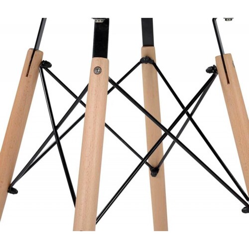 Mesa De Comedor Réplica Eames 90cm   Vidrio