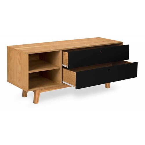 Mueble Tv Gaia Evo Mesa Centro Entretenimiento 120cm Blanco