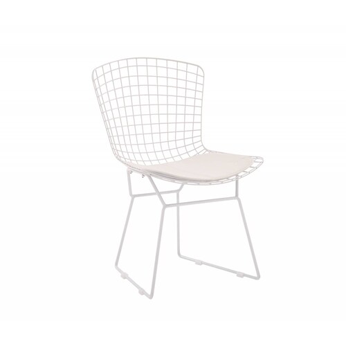 Silla Bertoia réplica blanco   Blanco