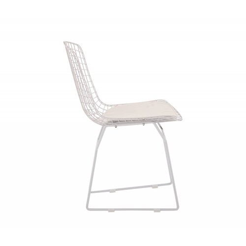 Silla Bertoia réplica blanco   Blanco