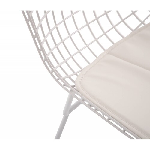 Silla Bertoia réplica blanco   Blanco