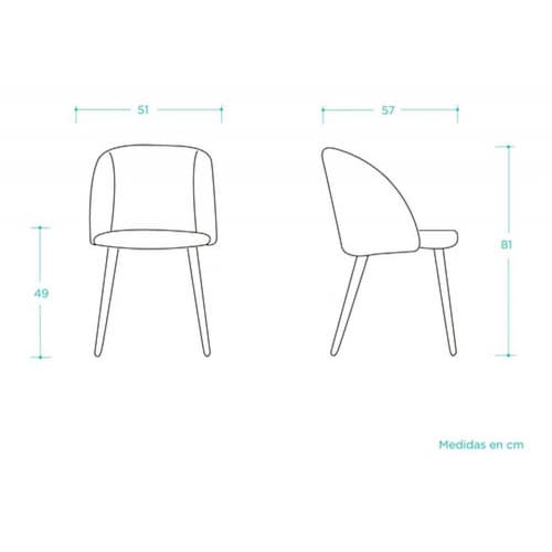 Silla Rolet Encino   Dorado
