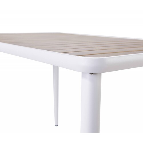 Mesa de comedor Trento rectangular encino   Blanco