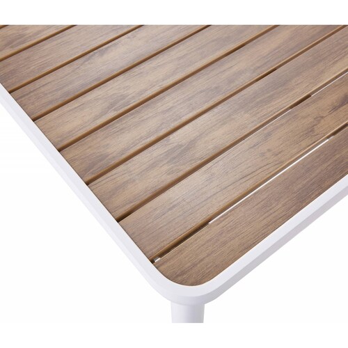 Mesa de comedor Trento rectangular encino   Blanco