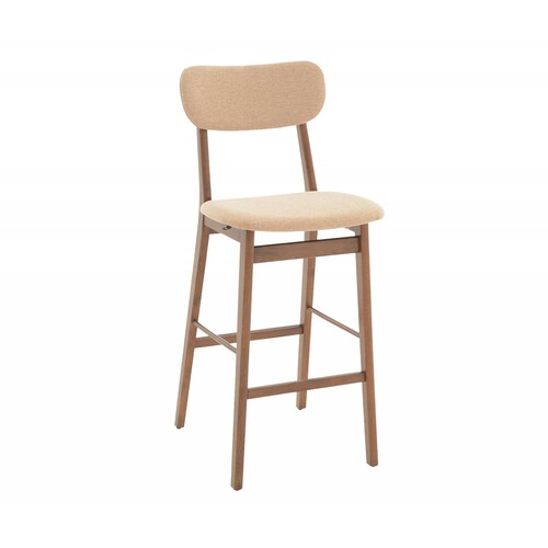 Banco alto Marcela nogal   Beige