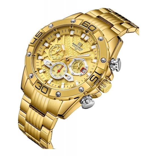Reloj Para Hombre Naviforce Original Casual Cronografo 8019d