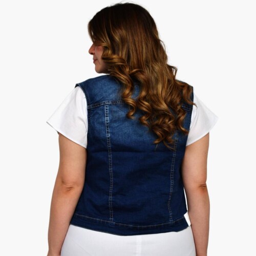 Chaleco de mezclilla juvenil, modelo CH-KL- 0051 (Dark) 