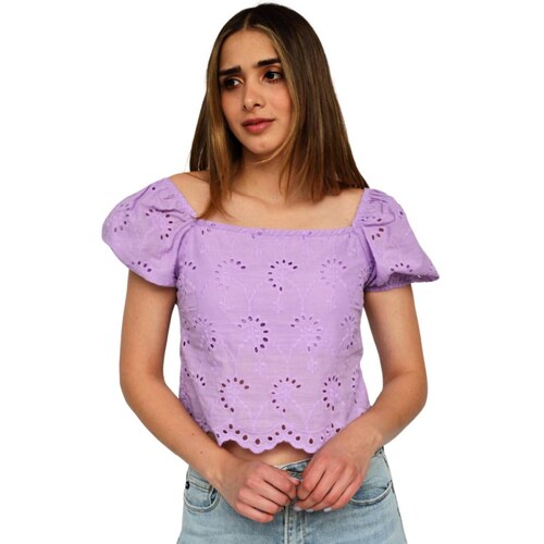 Blusa bordada juvenil, modelo 0365 (Lila) 
