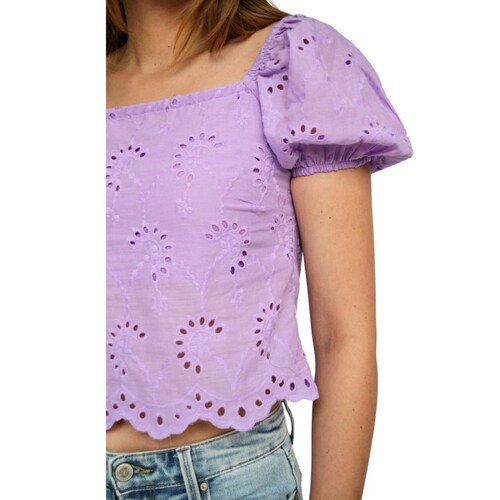 Blusa bordada juvenil, modelo 0365 (Lila) 