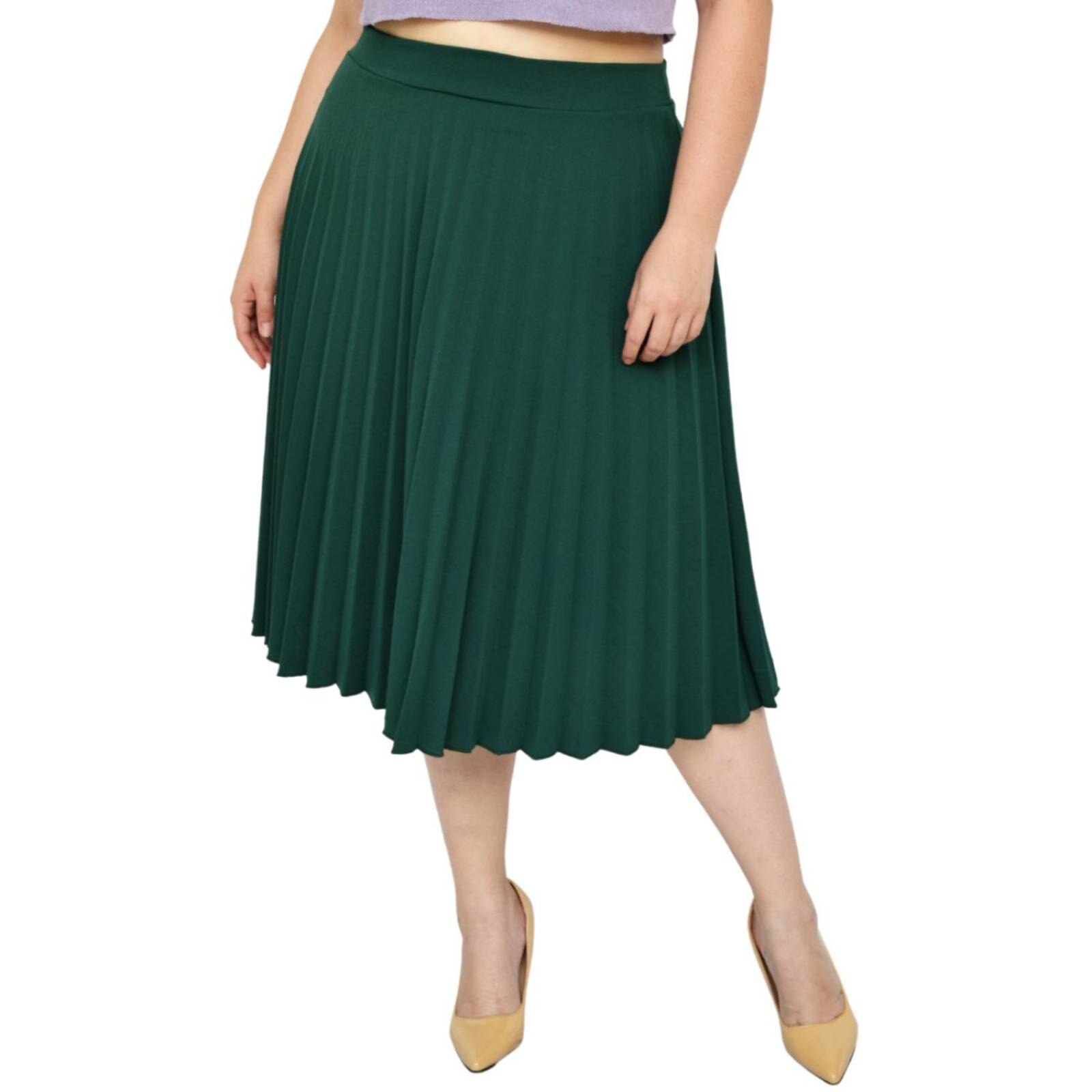 Falda plisada Roman Fashion Tallas Extras 715 Verde