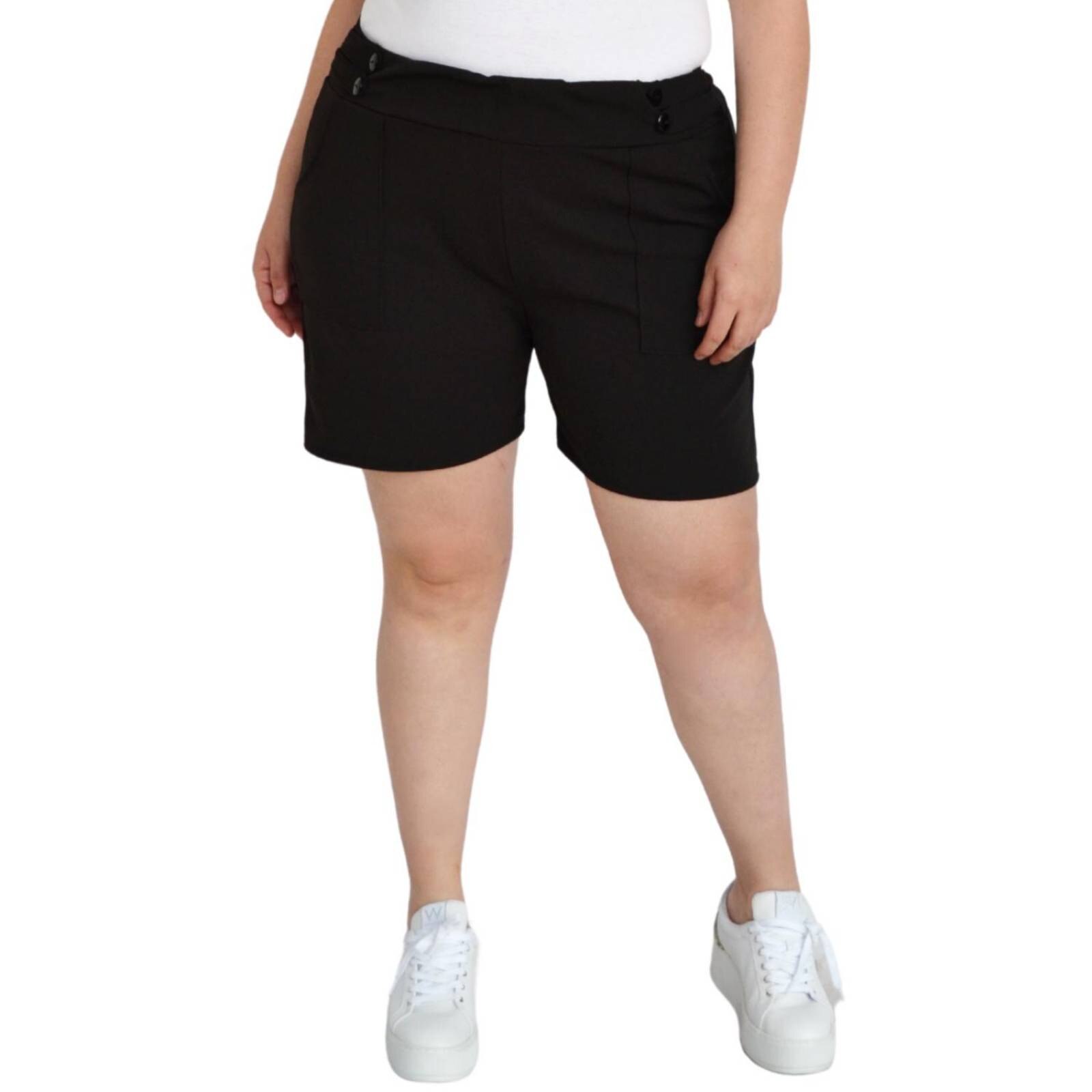 Short casual Roman Fashion Tallas Extras 7033 Negro