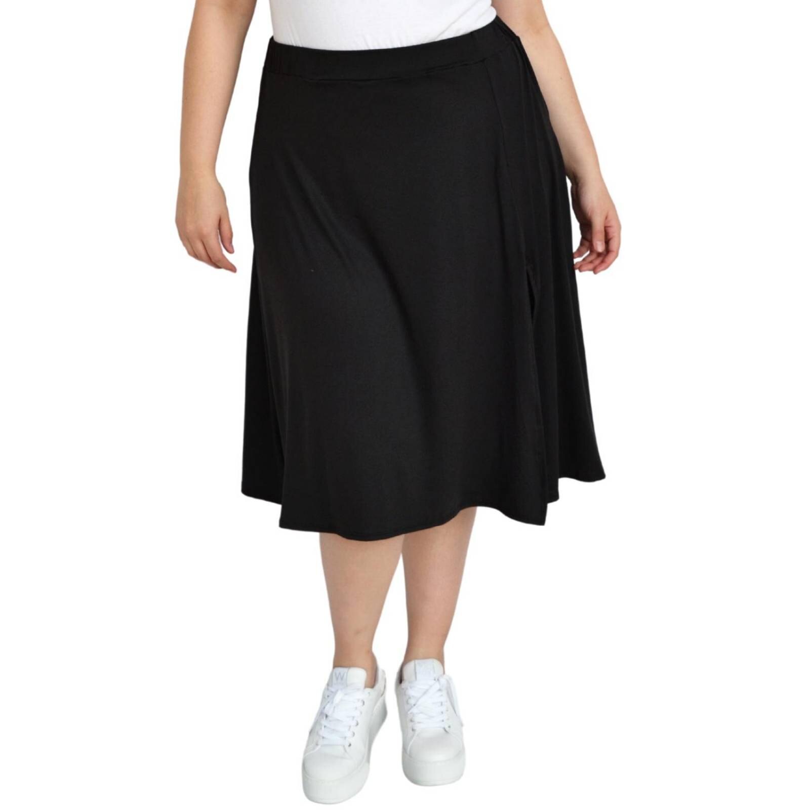 Falda midi Roman Fashion Tallas Extras 7040 Negro