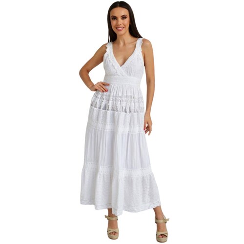 Vestido de tirantes, 3453 (Blanco) 