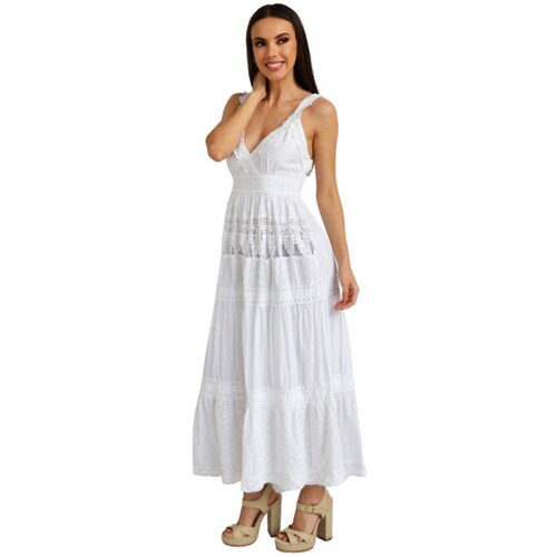 Vestido de tirantes, 3453 (Blanco) 