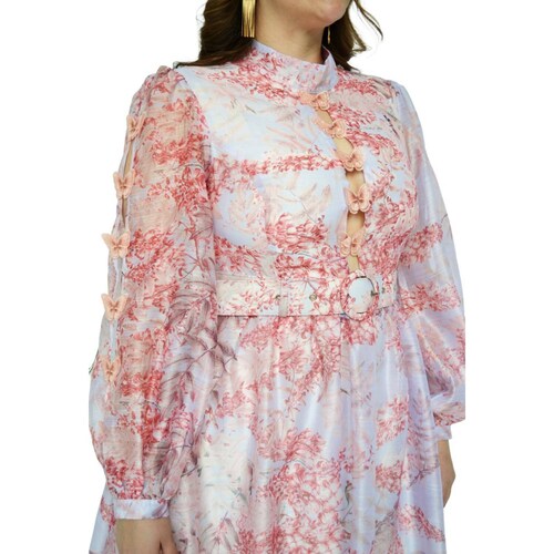 Vestido de chifón Tallas Extras, 867 (Lila flor) 