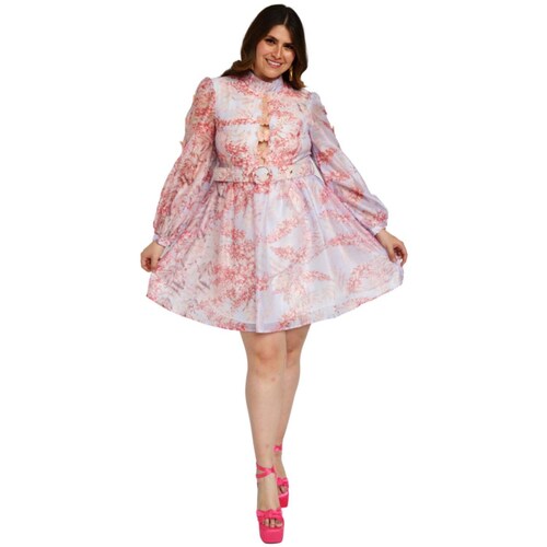 Vestido de chifón Tallas Extras, 867 (Lila flor) 