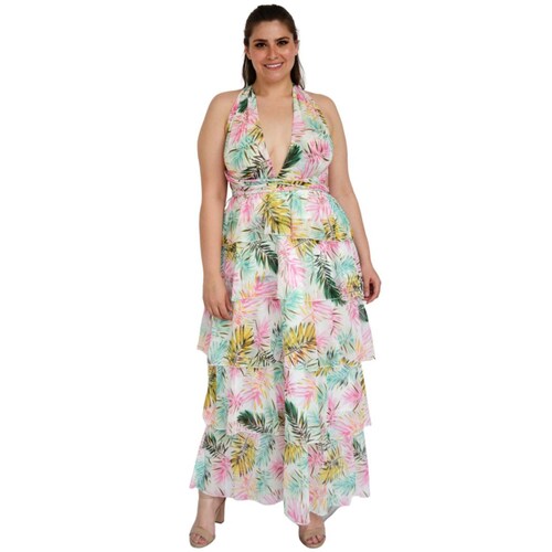 Vestido Multiformas Tallas extras, 522 (Blanco Tropical) 