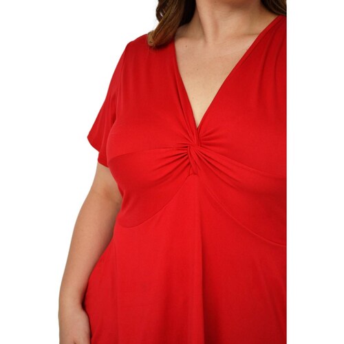 Blusa corte A Roman Fashion /Tallas Extras, 1710 (Rojo) 